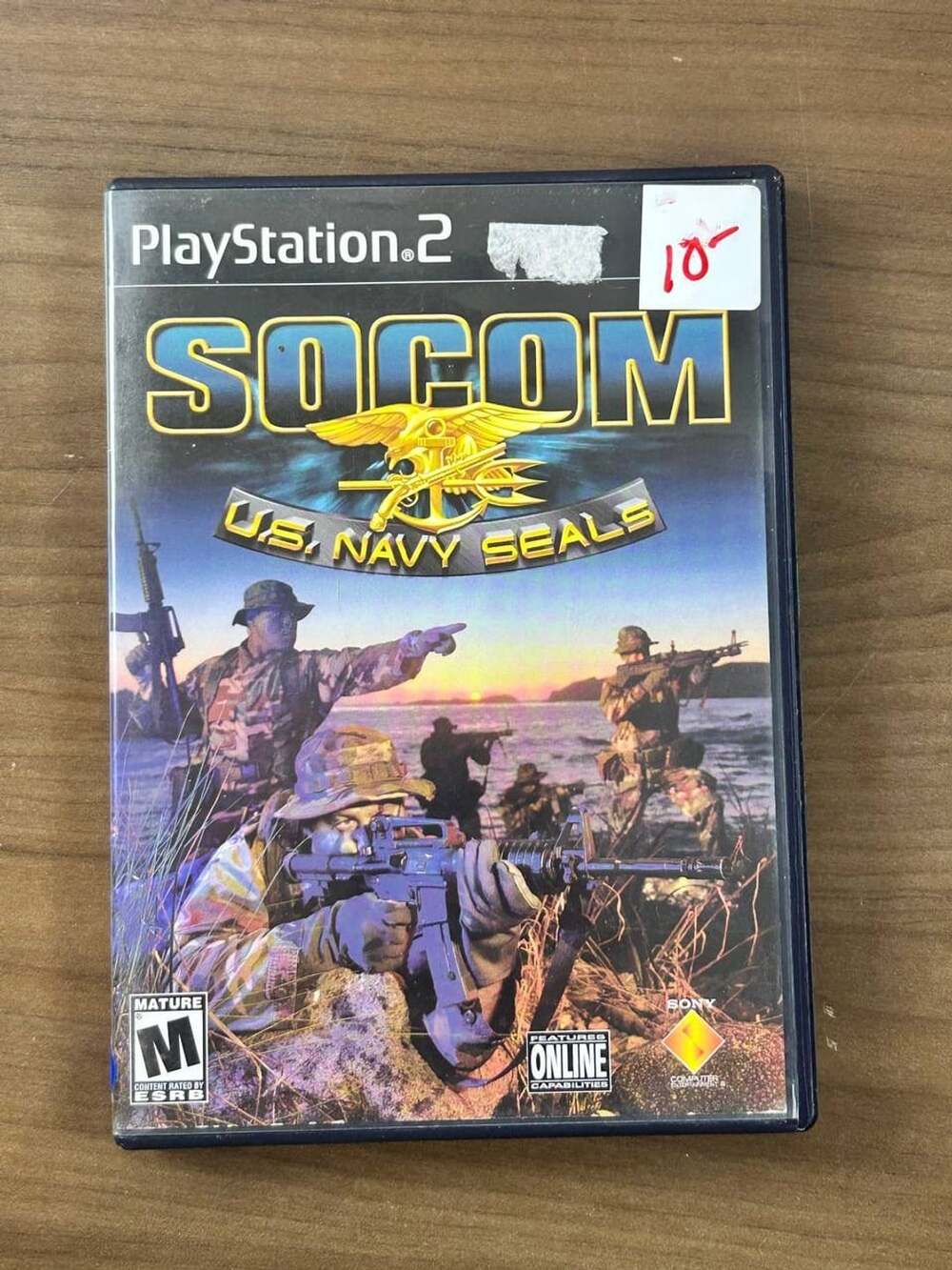SOCOM U.S. Navy SEALs PS2 PlayStation 2 2002 Sony Disc Case Manual